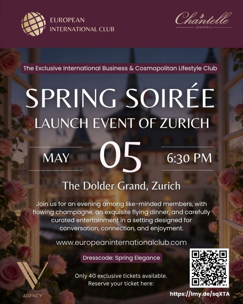 European International Club Launch Event Spring Soirée in zurich